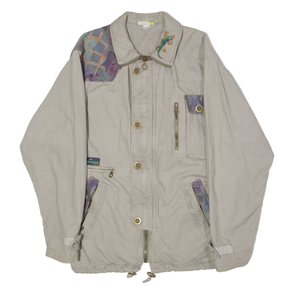 SALEWA Do Not Disturb Mens Jacket Grey 90s Crazy Pattern M on Sale