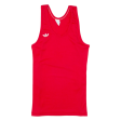 ADIDAS Womens Vest Red Sleeveless 90s S Discount