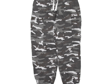 Camo Womens Trousers Grey Regular Tapered W30 L28 For Discount