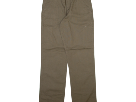 CARHARTT Carpenter Workwear Mens Trousers Grey Relaxed Straight W32 L34 on Sale