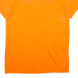 ADIDAS Womens T-Shirt Orange UK 12 Online Sale