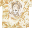 ATLAS FOR MEN Lion Mens Tie Dye T-Shirt Beige M Cheap