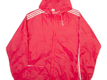 ADIDAS Mens Jacket Red Hooded L Discount