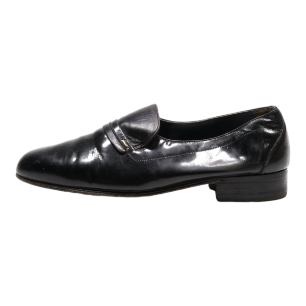 BALLY Loafer Shoes Black Leather Womens UK 5.5 Hot on Sale