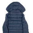 TOMMY HILFIGER Mens Puffer Jacket Blue 80s Hooded XS Online now