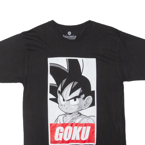 ANICOMICS Goku Mens T-Shirt Black M on Sale