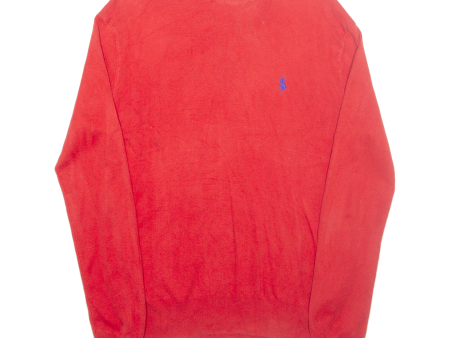 POLO RALPH LAUREN Slim Fit Mens Jumper Red Tight Knit M Online