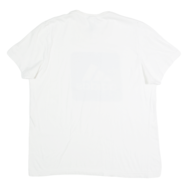 ADIDAS Womens T-Shirt White M Fashion