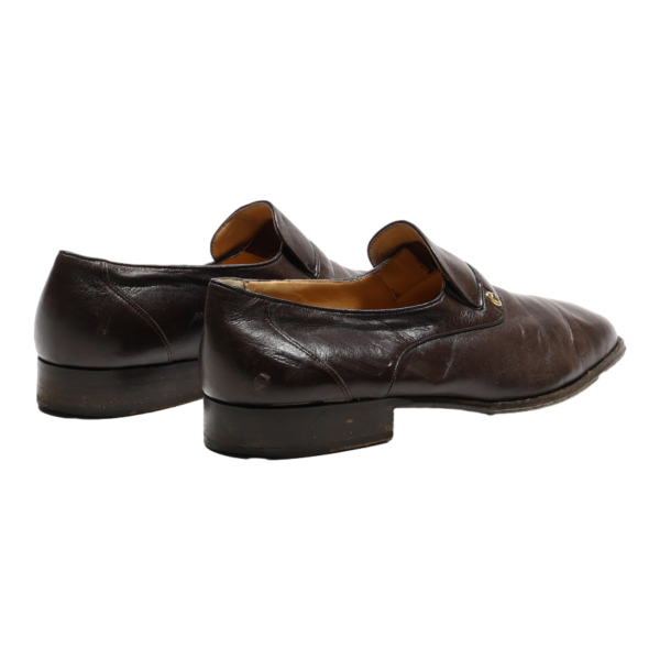 BALLY Loafer Shoes Brown Leather Mens UK 10 Discount