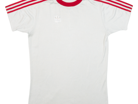 ADIDAS Mens Jersey White Crew Neck L Discount