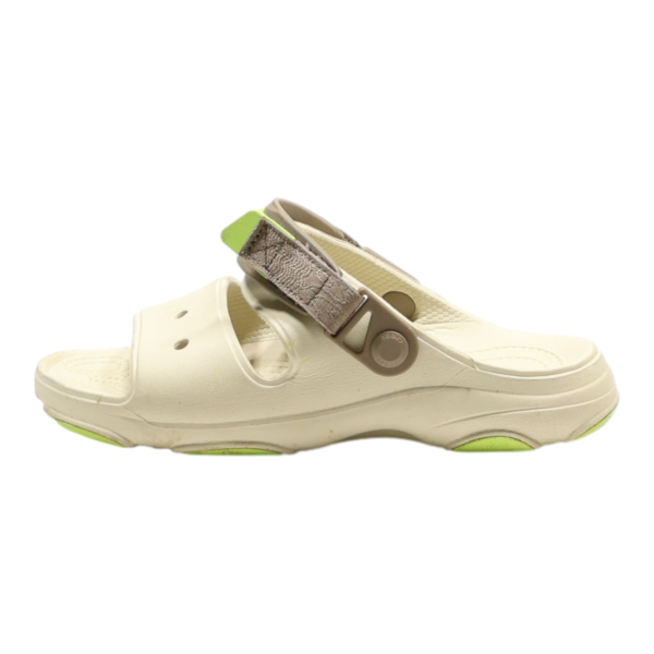 CROCS Slider Sandals Beige Synthetic Womens UK 5 Online now