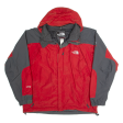 THE NORTH FACE Summit Series Mens Rain Jacket Red Hooded XL Fashion