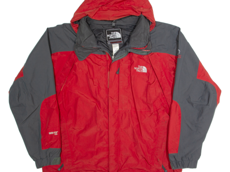 THE NORTH FACE Summit Series Mens Rain Jacket Red Hooded XL Fashion