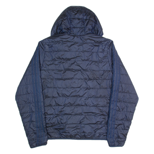 ADIDAS Mens Puffer Jacket Blue Hooded S Discount