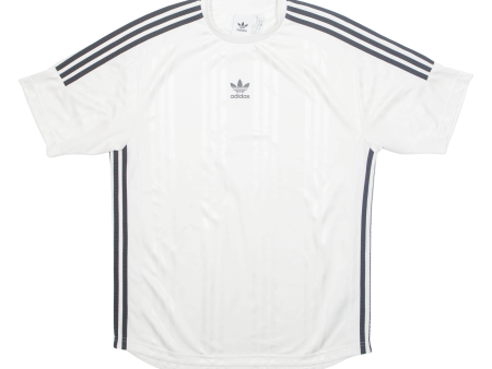 ADIDAS Mens Jersey White Crew Neck M on Sale