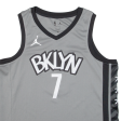 AIR JORDAN Brooklyn Nets Mens Jersey Grey Sleeveless USA V-Neck XL on Sale