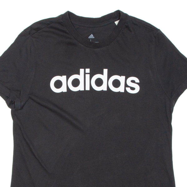 ADIDAS Womens T-Shirt Black L Online