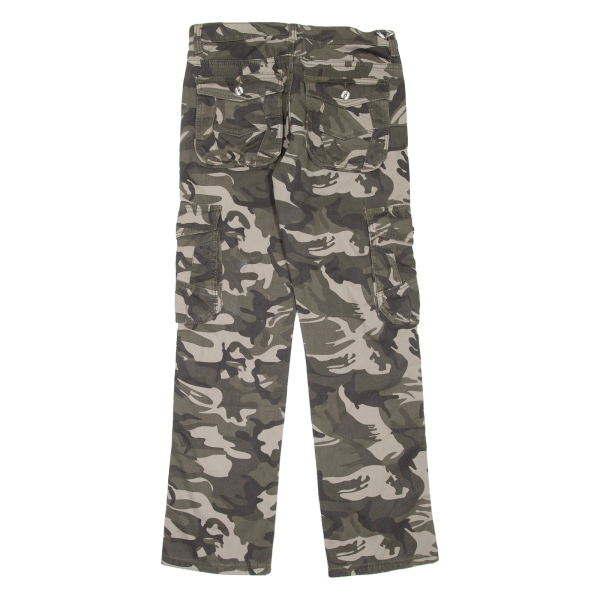 Camo Mens Trousers Grey Regular Straight W32 L32 Online Hot Sale