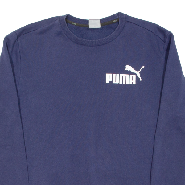 PUMA Mens Sweatshirt Blue L Sale