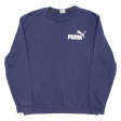 PUMA Mens Sweatshirt Blue L Sale