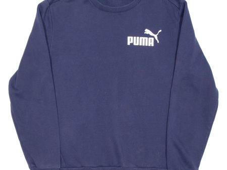 PUMA Mens Sweatshirt Blue L Sale