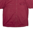 WRANGLER Premium Quality Mens Plain Shirt Red L Online now