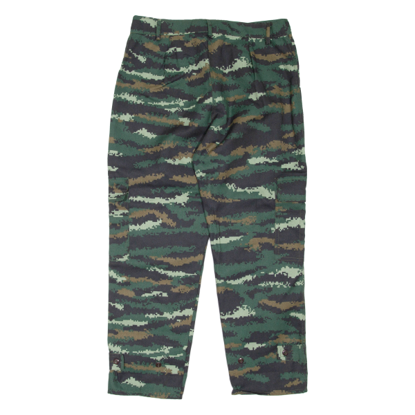 Camo Mens Trousers Green Regular Straight W32 L26 Online now