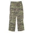 Camo Mens Trousers Green Regular Straight W32 L32 Cheap