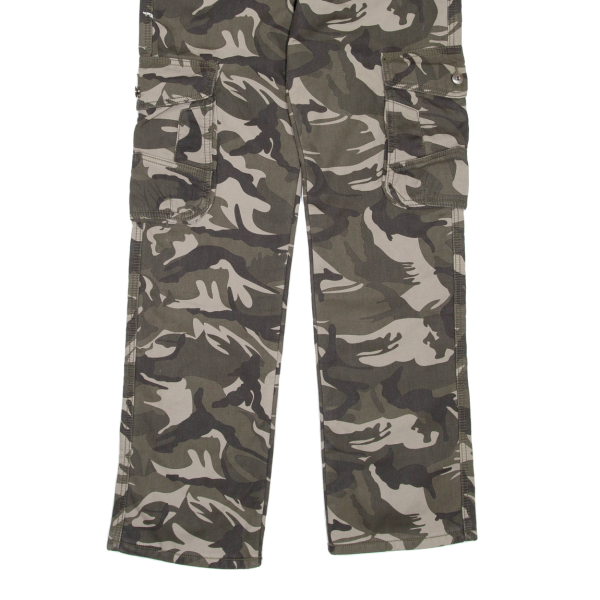 Camo Mens Trousers Grey Regular Straight W32 L32 Online Hot Sale