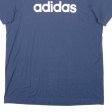 ADIDAS Womens T-Shirt Blue Crew Neck M Fashion