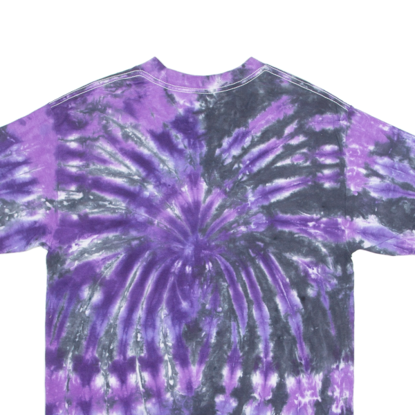 ALSTYLE Mens Tie Dye T-Shirt Purple Crew Neck M Online now