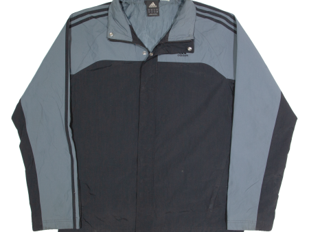 ADIDAS Mens Coach Jacket Grey Colourblock M For Cheap