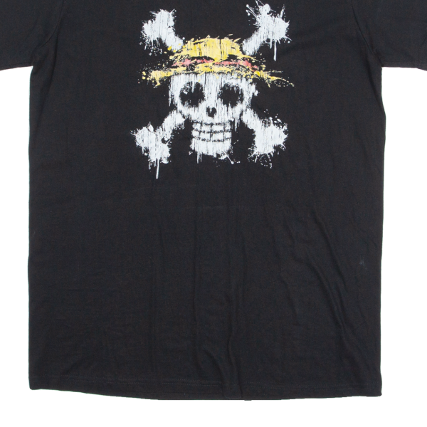 B&C Skull And Bones Mens T-Shirt Black Crew Neck M For Discount