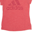 ADIDAS Womens T-Shirt Red Crew Neck M Sale