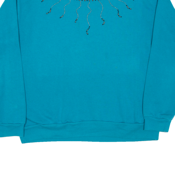 COUNTRY STORE Jems Womens Sweatshirt Blue L For Sale