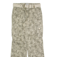 YOUNG ORDER Cargo Camo Mens Trousers Grey Regular Straight 90s W30 L32 Supply