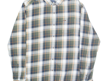 WRANGLER Slim Fit Mens Shirt Green Check Long Sleeve 2XL For Sale