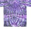 ALSTYLE Mens Tie Dye T-Shirt Purple Crew Neck M Online now