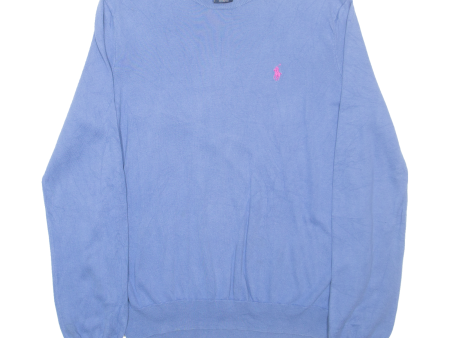 POLO SPORT RALPH LAUREN Womens Jumper Blue Tight Knit XL Supply