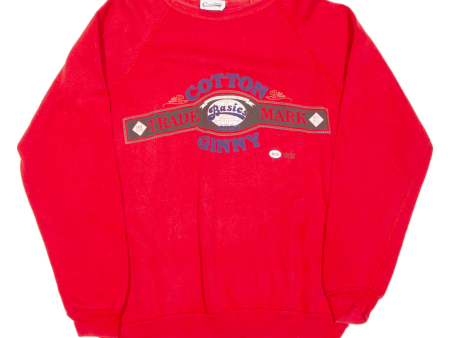 COTTON GINNY Limited Edition Mens Sweatshirt Red XL Hot on Sale