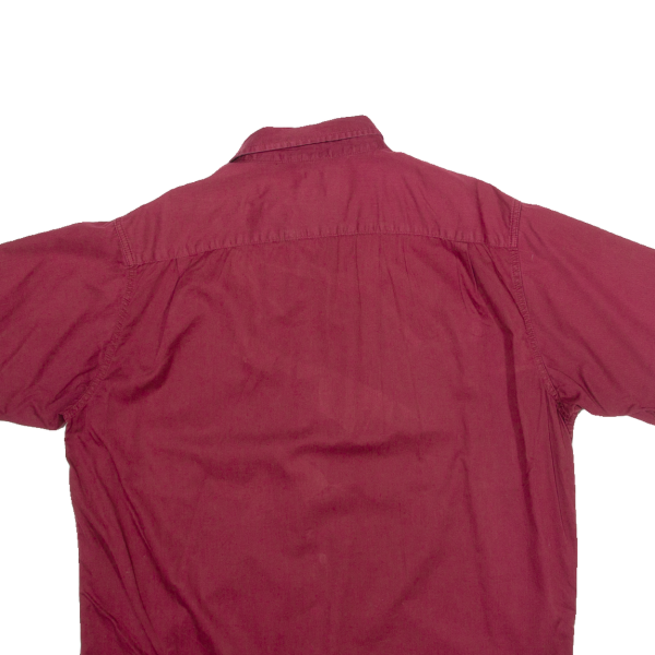 WRANGLER Premium Quality Mens Plain Shirt Red L Online now