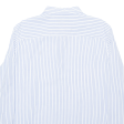 ALL SAINTS Mens Shirt White Striped Long Sleeve L For Discount