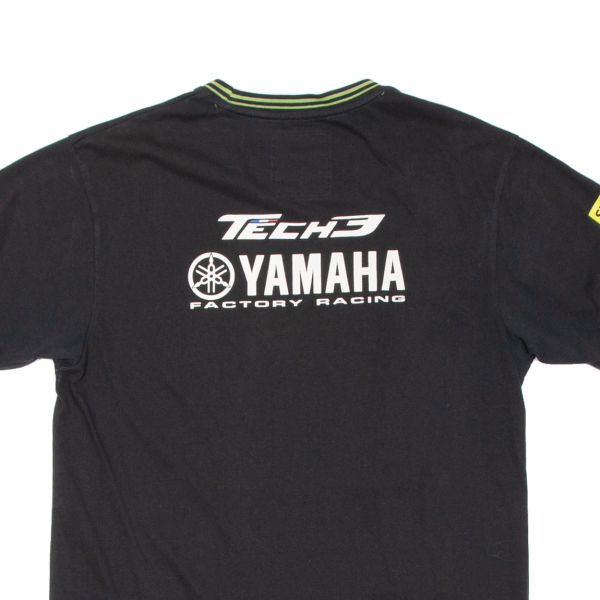 YAMAHA Racing Mens Biker T-Shirt Black L Hot on Sale