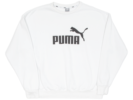 PUMA Mens Sweatshirt White XL Supply