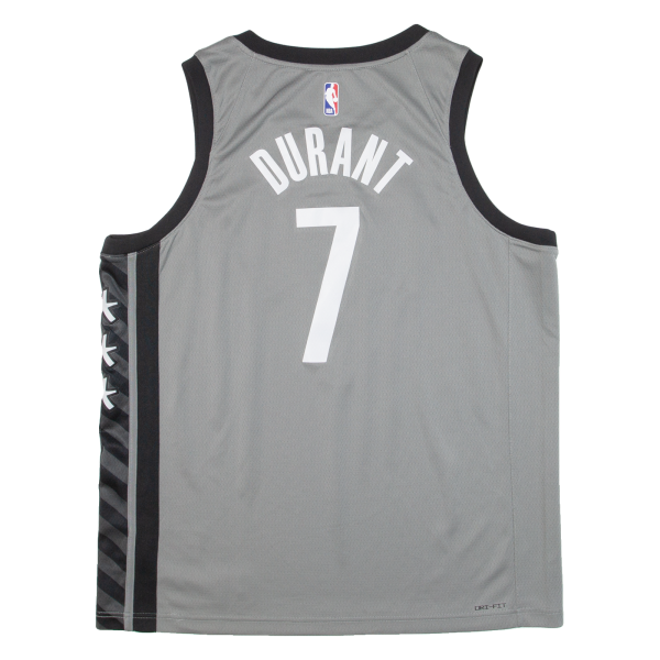 AIR JORDAN Brooklyn Nets Mens Jersey Grey Sleeveless USA V-Neck XL on Sale