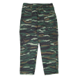 Camo Mens Trousers Green Regular Straight W32 L26 Online now