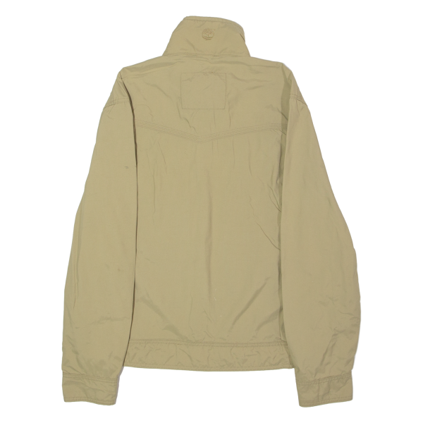 TIMBERLAND Mens Lined Jacket Beige Canvas Nylon S on Sale