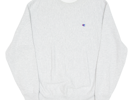 CHAMPION REVERSE WEAVE Mens Sweatshirt Grey L Online Hot Sale