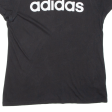 ADIDAS Womens T-Shirt Black L Online