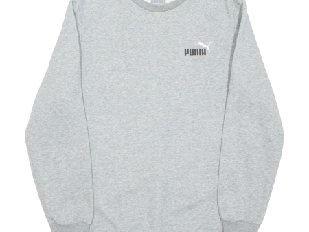 PUMA Mens Sweatshirt Grey S Online now